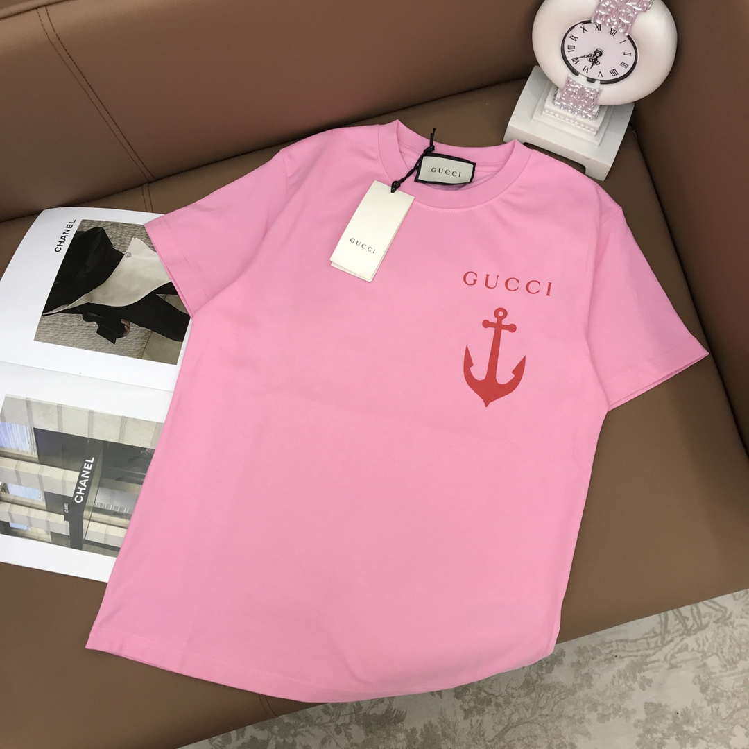 Gucci Women Gucci logo cotton jersey T-shirt G85284