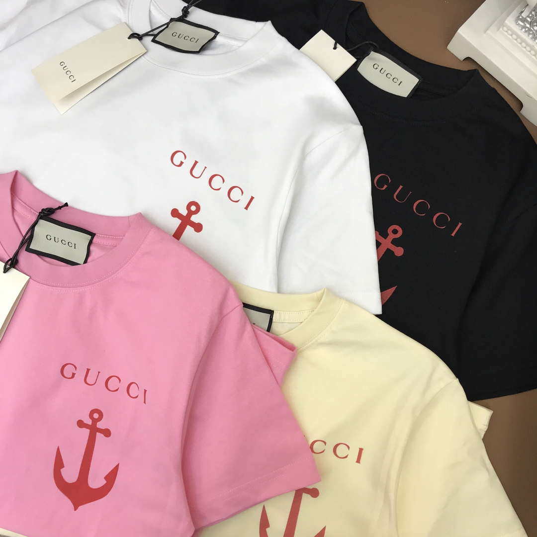 Gucci Women Gucci logo cotton jersey T-shirt G85284