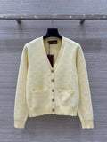 Gucci Women jacquard full-length GG wool Wool knitted cardigan G85266