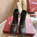 Gucci Women Jordaan ankle boot 831013 Black Leather