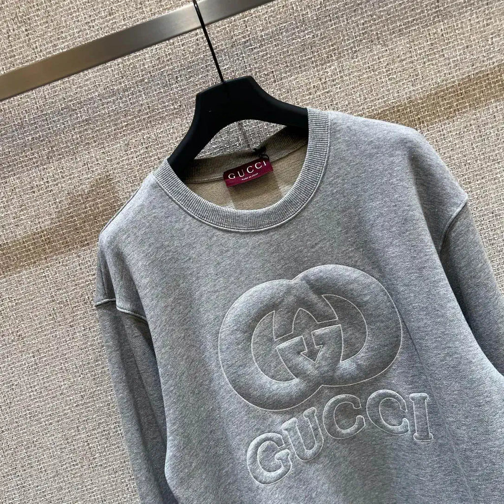 Gucci Women Letter embroidered sweatshirt T-shirt  G11133