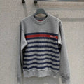 Gucci Women Letter stripe print sweatshirt T-shirt  G11134