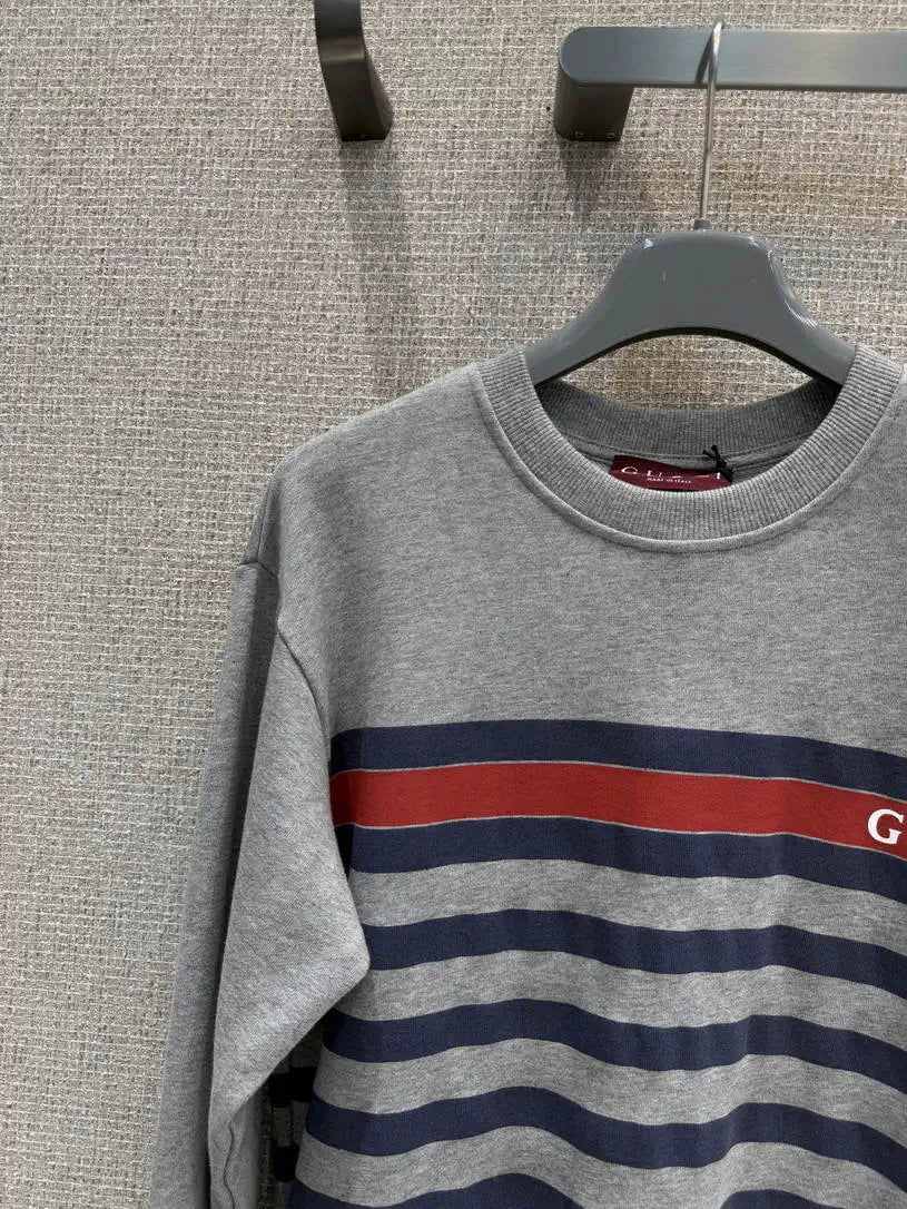 Gucci Women Letter stripe print sweatshirt T-shirt  G11134