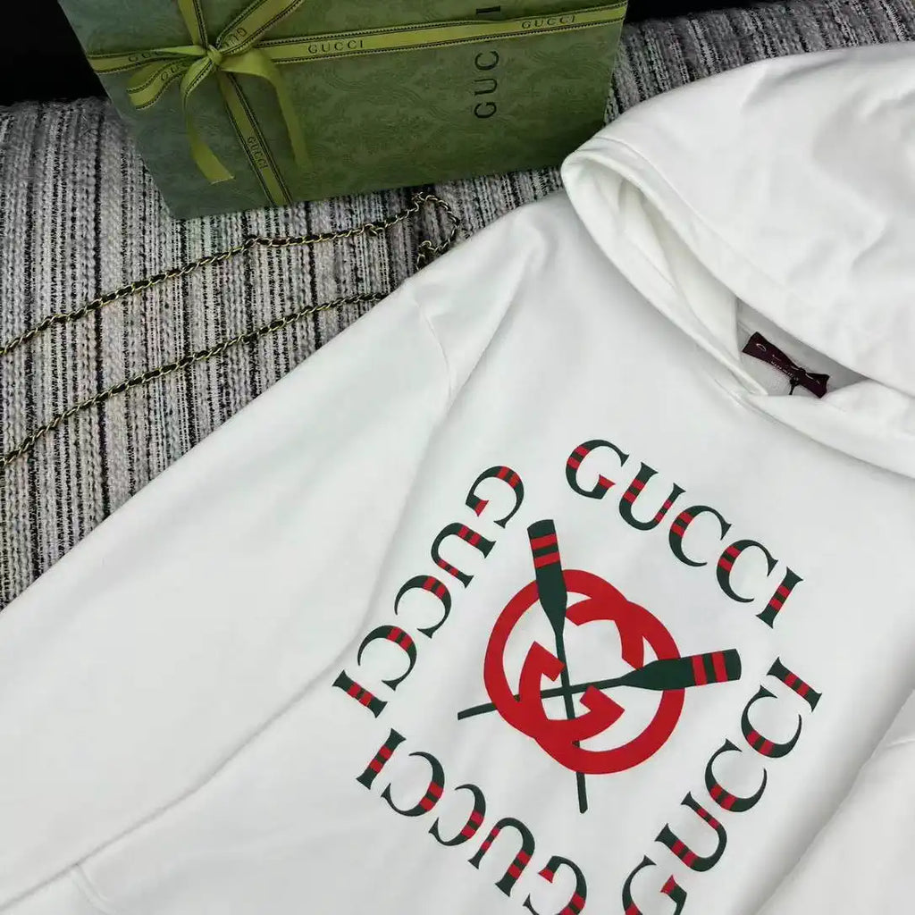 Gucci Women Lettering print hoodie G11140