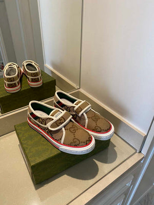 Gucci Women Men¡®s GG Sneaker G81214 Brown - Fmale-35 - View 1