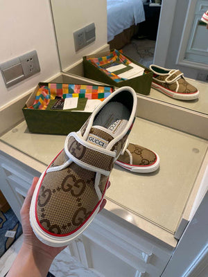 Gucci Women Men¡®s GG Sneaker G81214 Brown - Fmale-35 - View 7