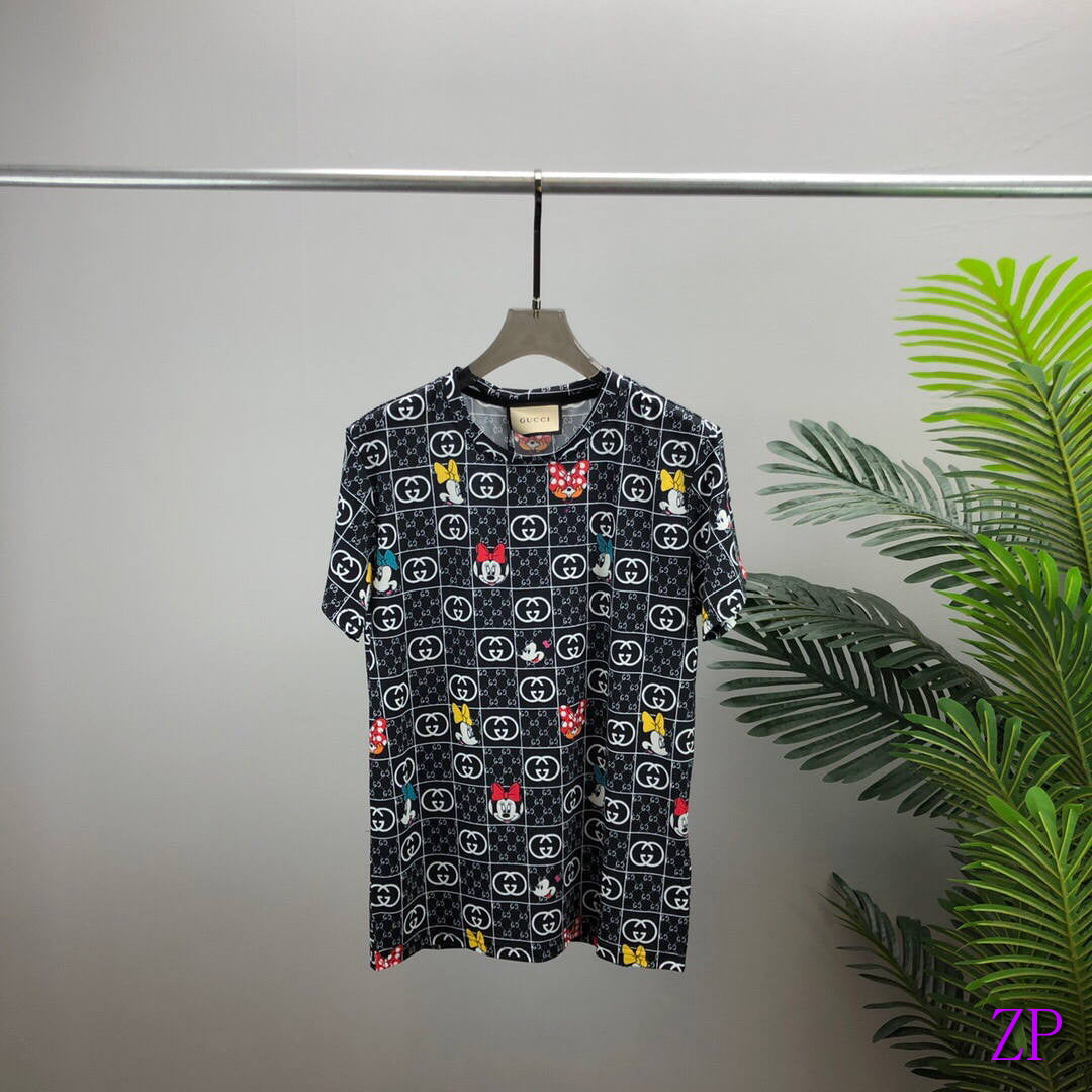 Gucci Women Men T-shirts Wholesale Gucci Short Sleeve Clothing G60857