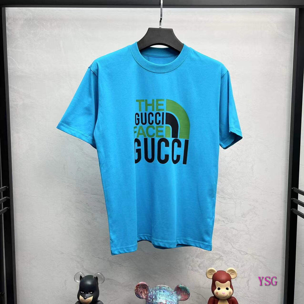 Gucci Women Men T-shirts Wholesale Gucci Short Sleeve Clothing G60881