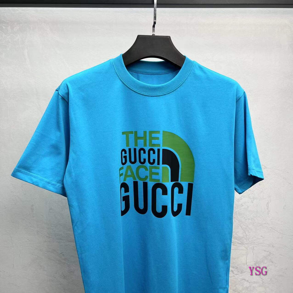 Gucci Women Men T-shirts Wholesale Gucci Short Sleeve Clothing G60881