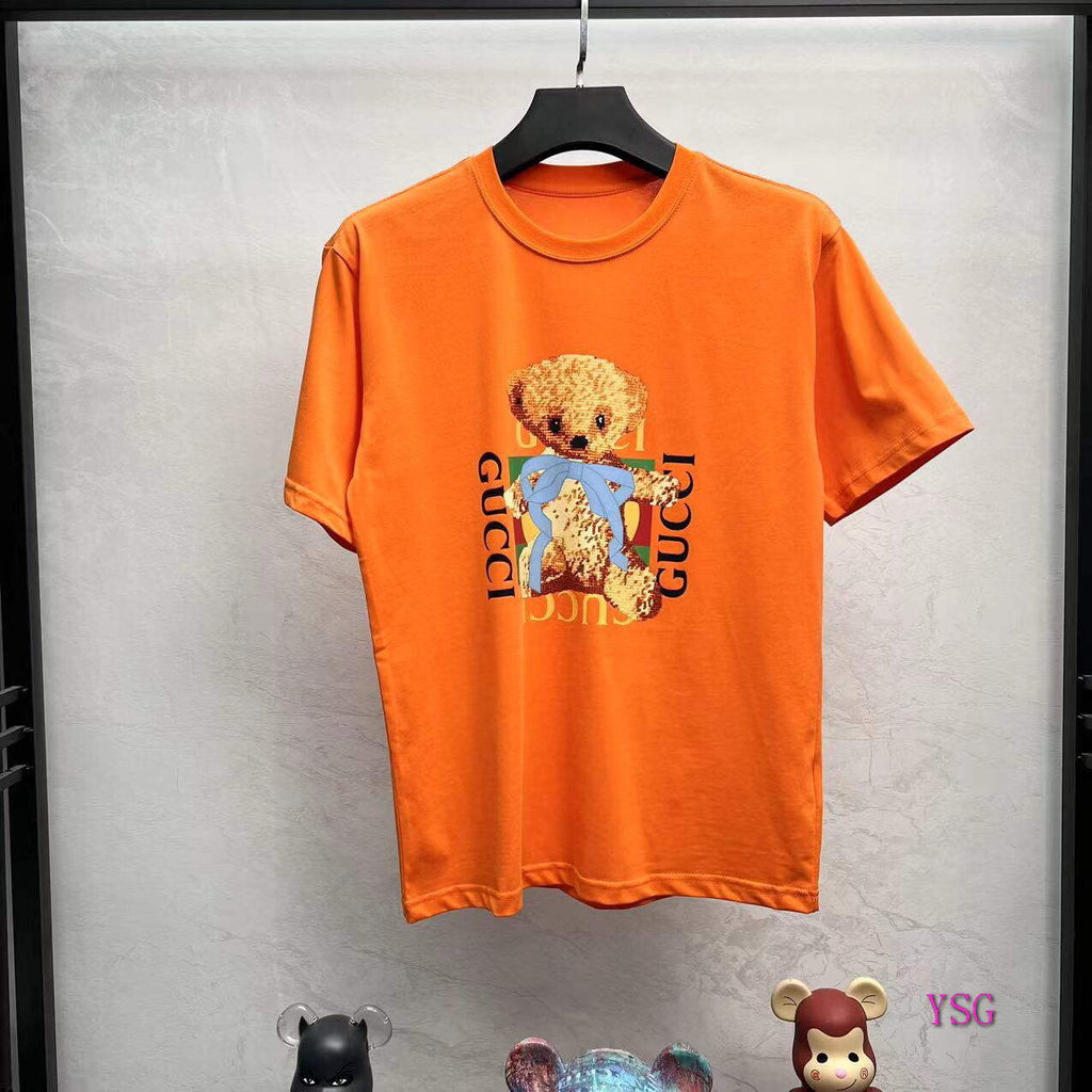 Gucci Women Men T-shirts Wholesale Gucci Short Sleeve Clothing G60884