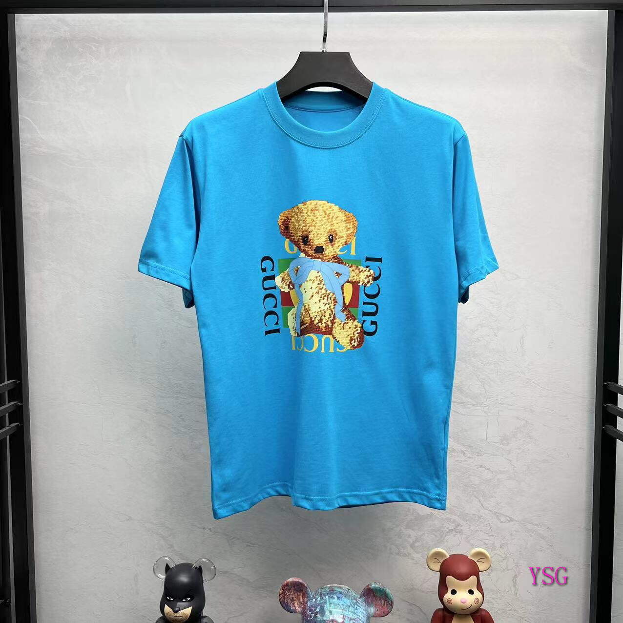 Gucci Women Men T-shirts Wholesale Gucci Short Sleeve Clothing G60885