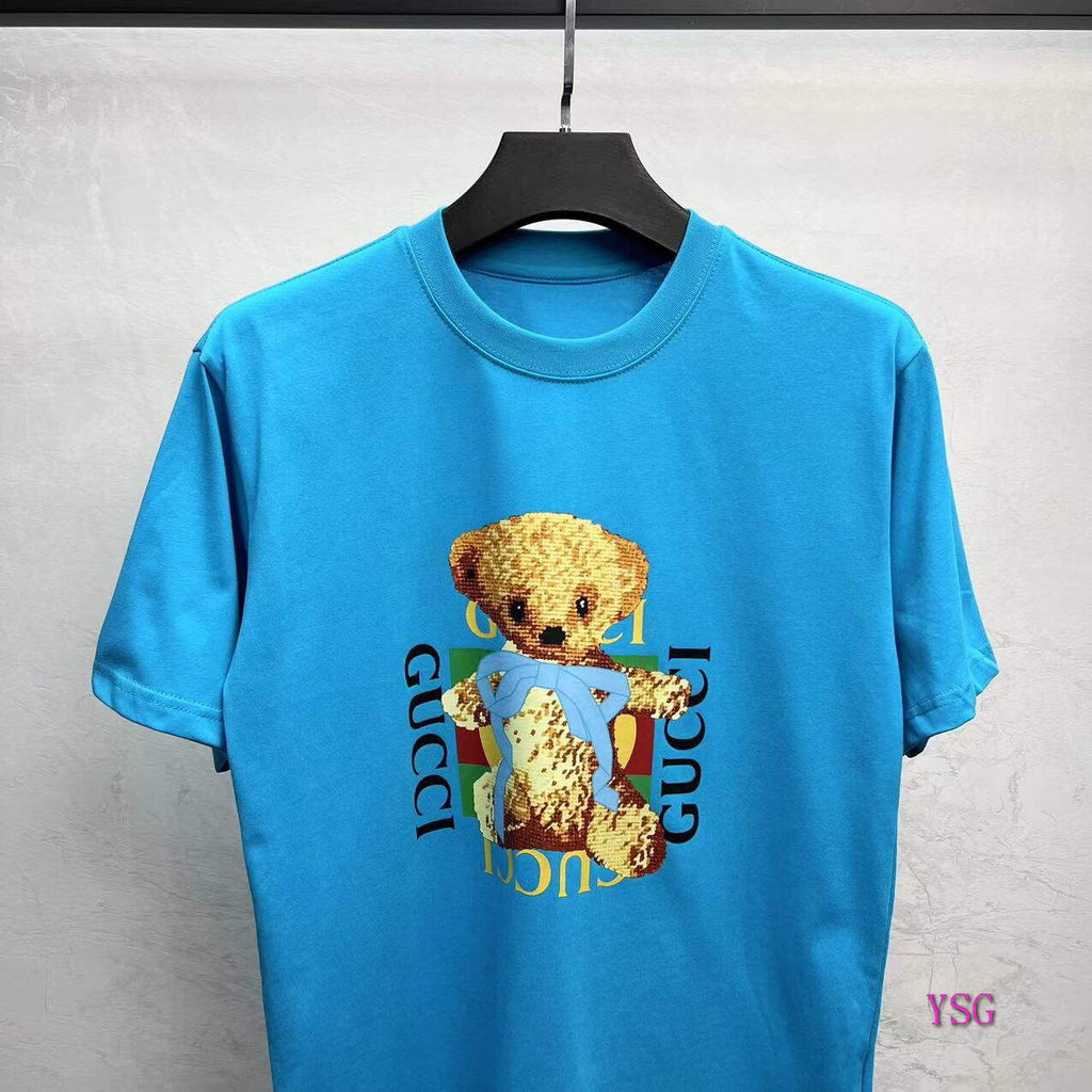 Gucci Women Men T-shirts Wholesale Gucci Short Sleeve Clothing G60885