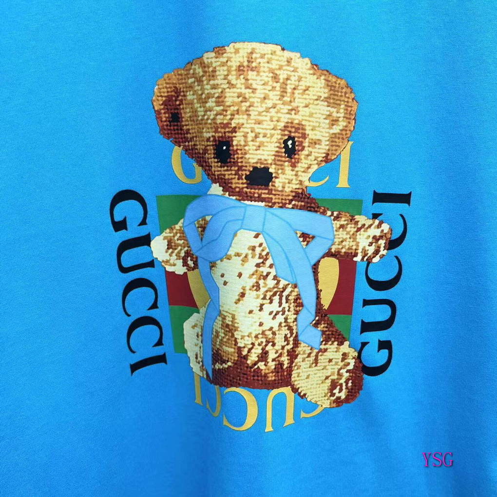 Gucci Women Men T-shirts Wholesale Gucci Short Sleeve Clothing G60885