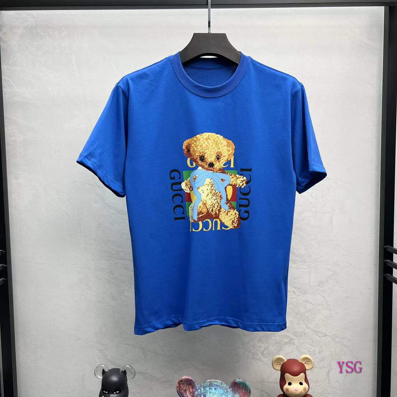 Gucci Women Men T-shirts Wholesale Gucci Short Sleeve Clothing G60887
