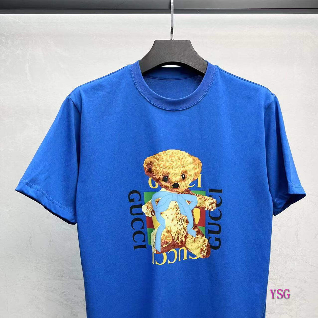 Gucci Women Men T-shirts Wholesale Gucci Short Sleeve Clothing G60887