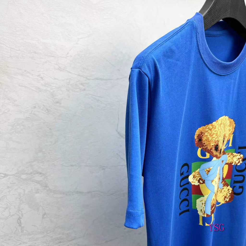 Gucci Women Men T-shirts Wholesale Gucci Short Sleeve Clothing G60887
