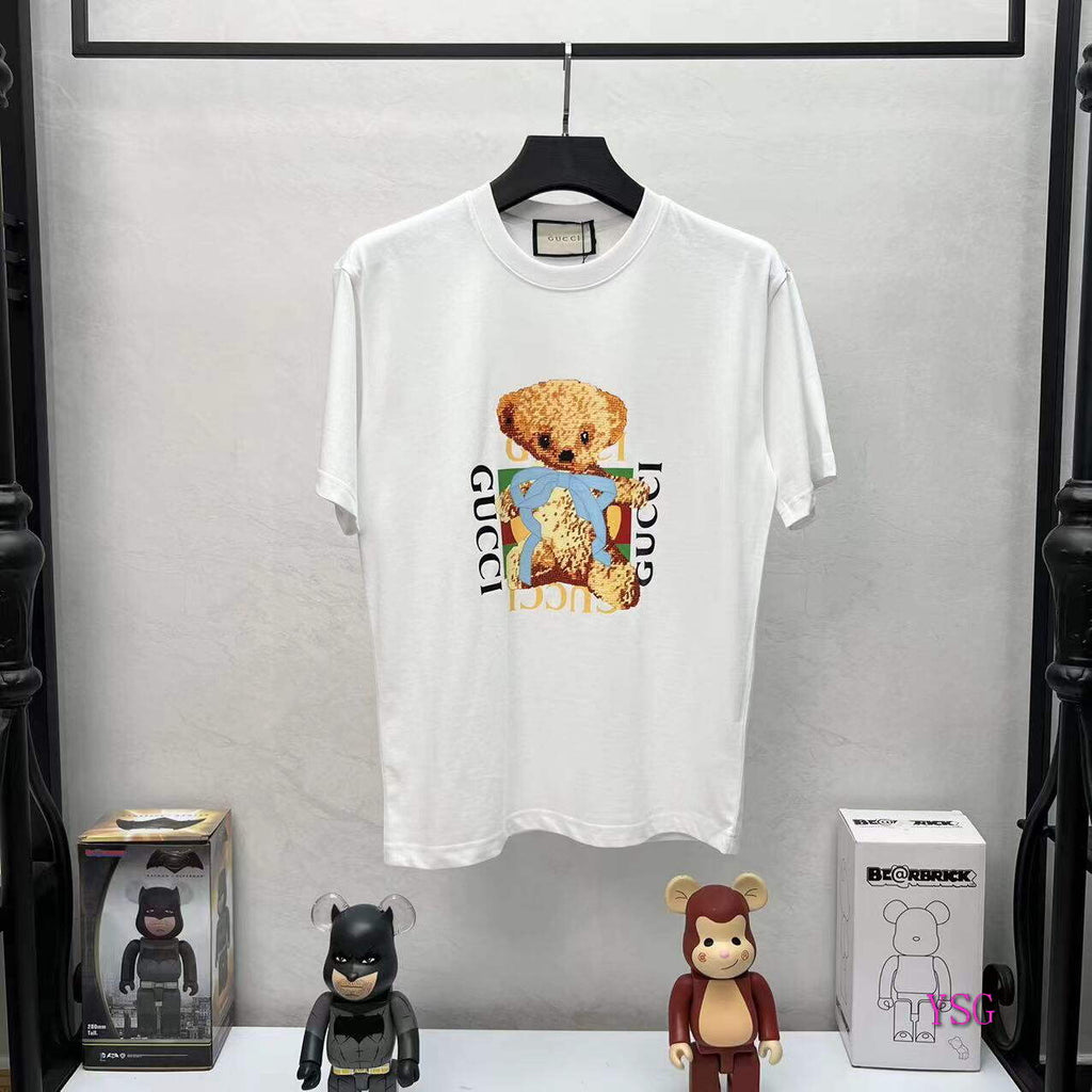 Gucci Women Men T-shirts Wholesale Gucci Short Sleeve Clothing G60888