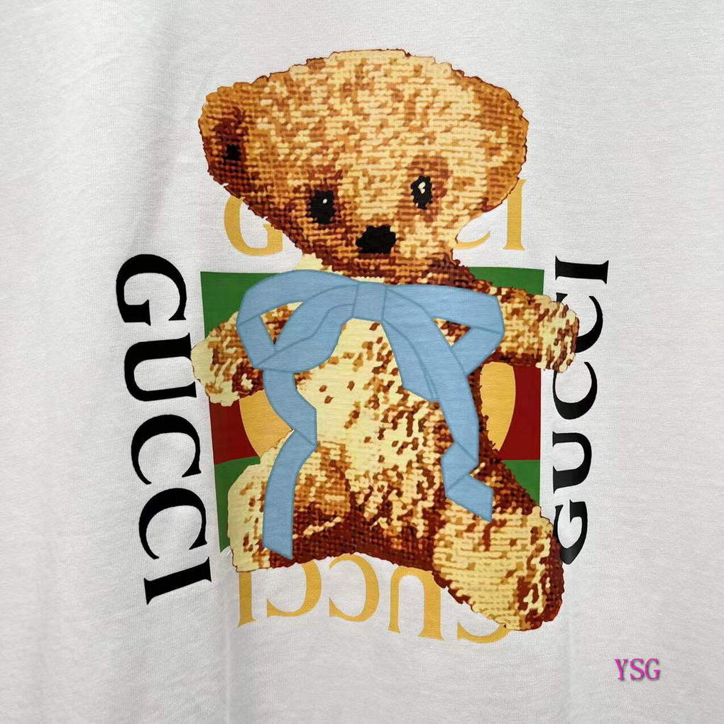 Gucci Women Men T-shirts Wholesale Gucci Short Sleeve Clothing G60888