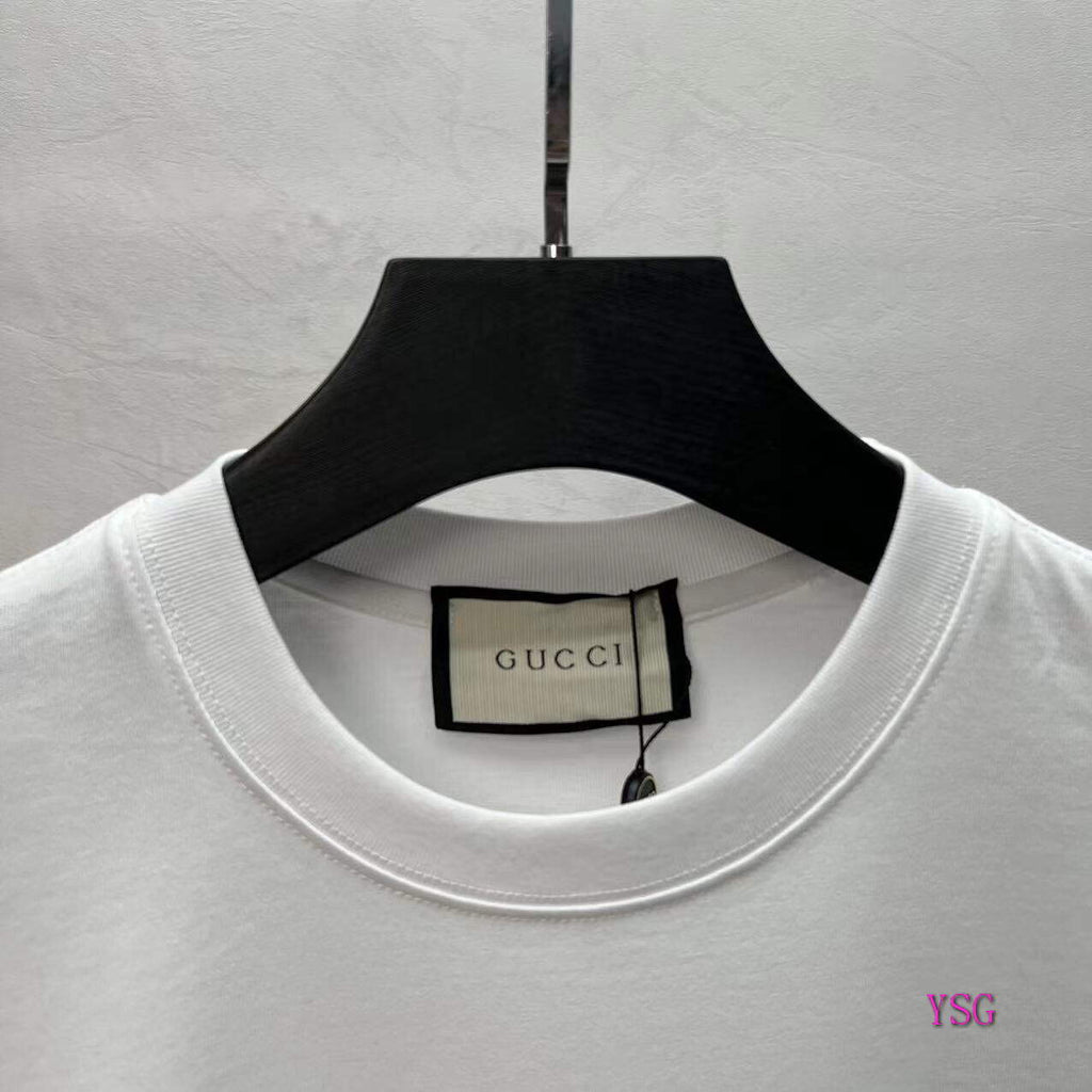 Gucci Women Men T-shirts Wholesale Gucci Short Sleeve Clothing G60888