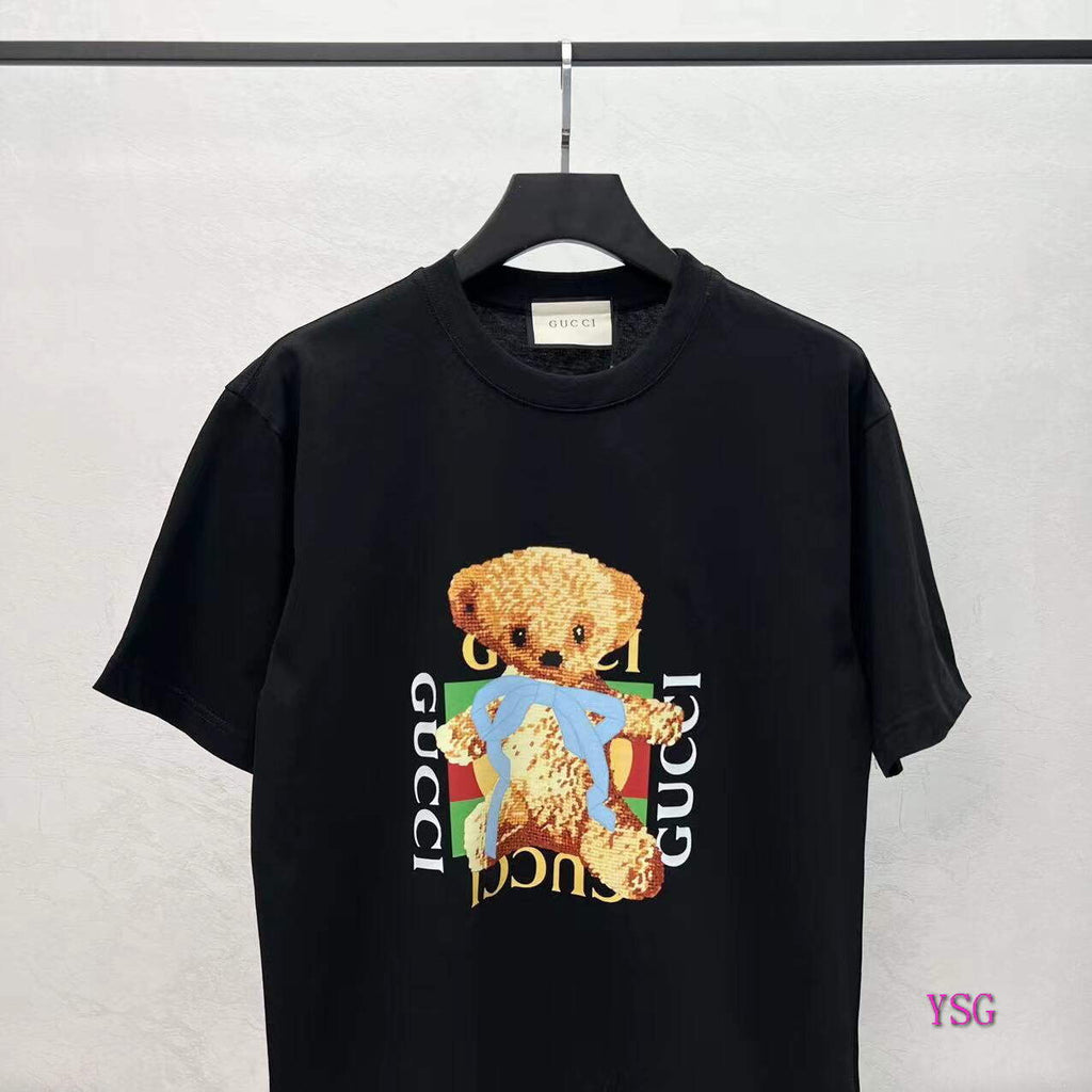 Gucci Women Men T-shirts Wholesale Gucci Short Sleeve Clothing G60889