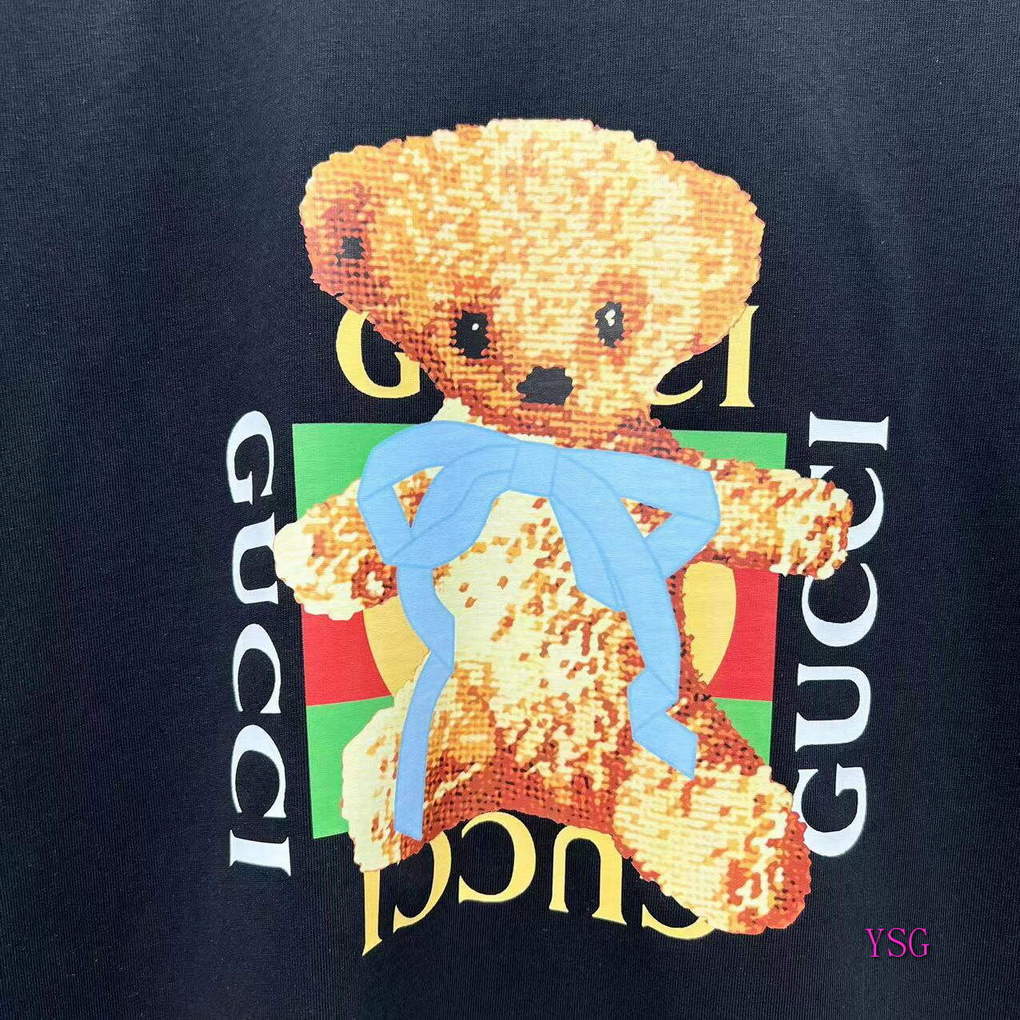 Gucci Women Men T-shirts Wholesale Gucci Short Sleeve Clothing G60889