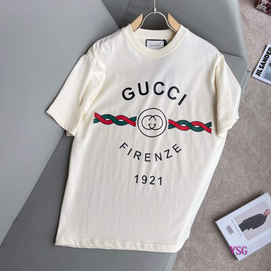 Gucci Women Men T-shirts Wholesale Gucci Short Sleeve Clothing G60919