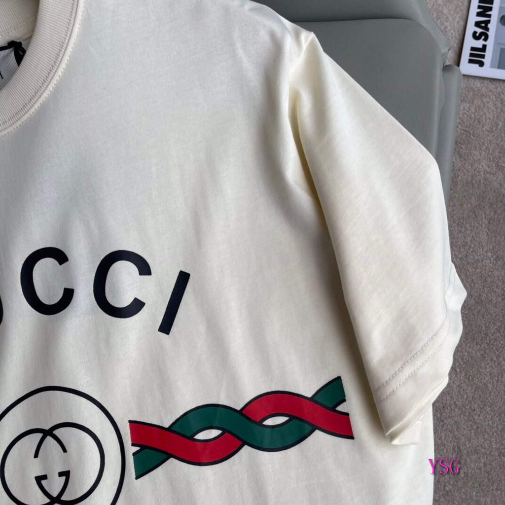 Gucci Women Men T-shirts Wholesale Gucci Short Sleeve Clothing G60919