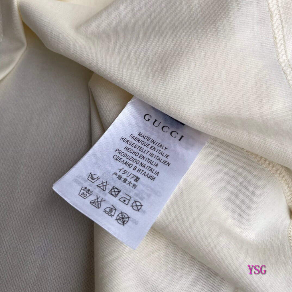 Gucci Women Men T-shirts Wholesale Gucci Short Sleeve Clothing G60919