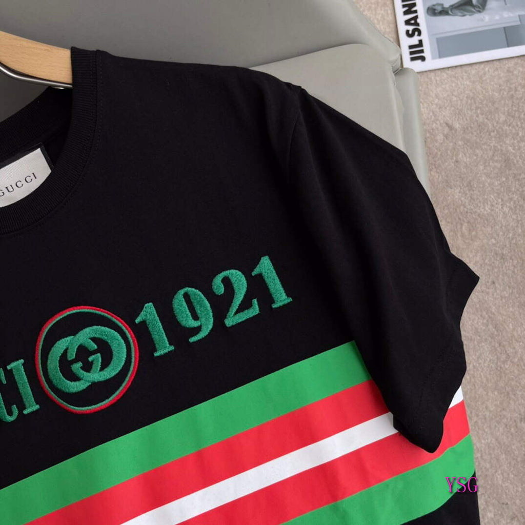 Gucci Women Men T-shirts Wholesale Gucci Short Sleeve Clothing G60921