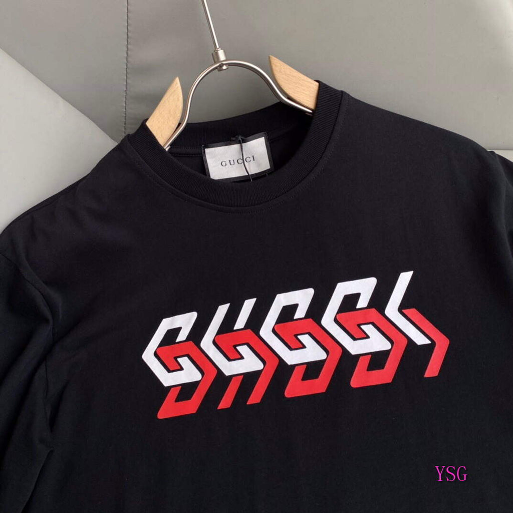 Gucci Women Men T-shirts Wholesale Gucci Short Sleeve Clothing G60923