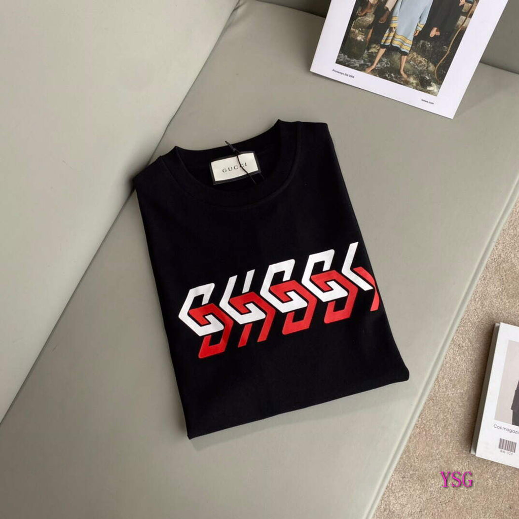 Gucci Women Men T-shirts Wholesale Gucci Short Sleeve Clothing G60923