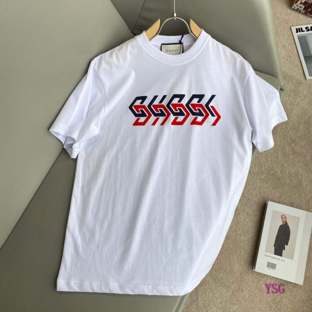 Gucci Women Men T-shirts Wholesale Gucci Short Sleeve Clothing G60924