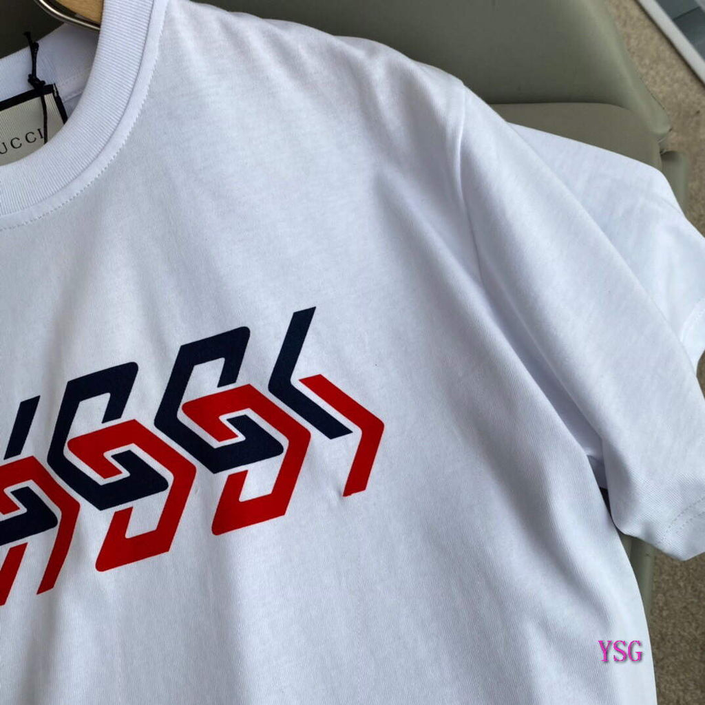 Gucci Women Men T-shirts Wholesale Gucci Short Sleeve Clothing G60924