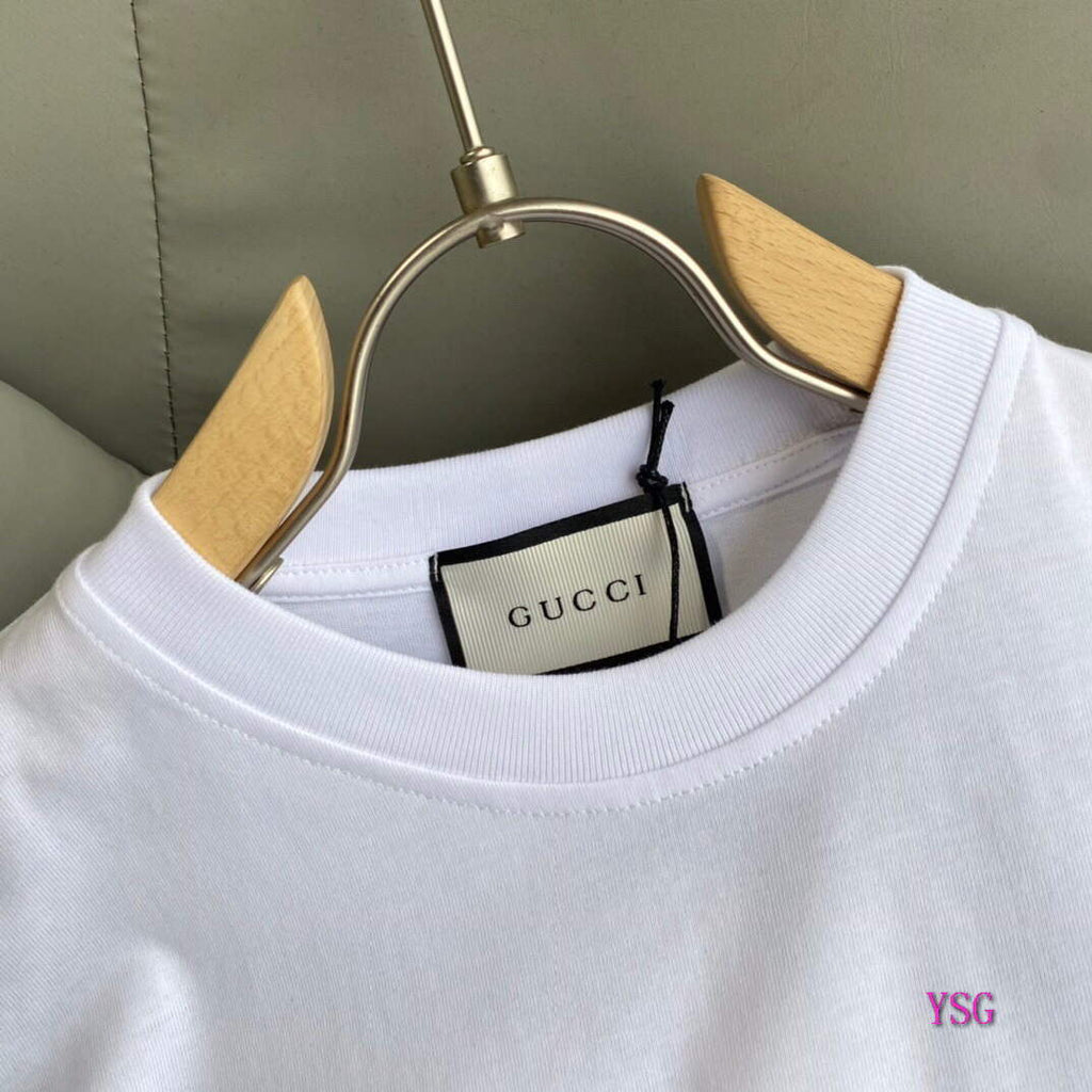 Gucci Women Men T-shirts Wholesale Gucci Short Sleeve Clothing G60924