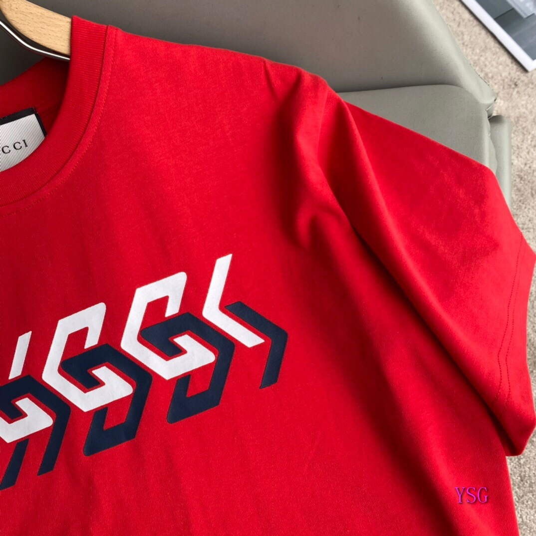 Gucci Women Men T-shirts Wholesale Gucci Short Sleeve Clothing G60925