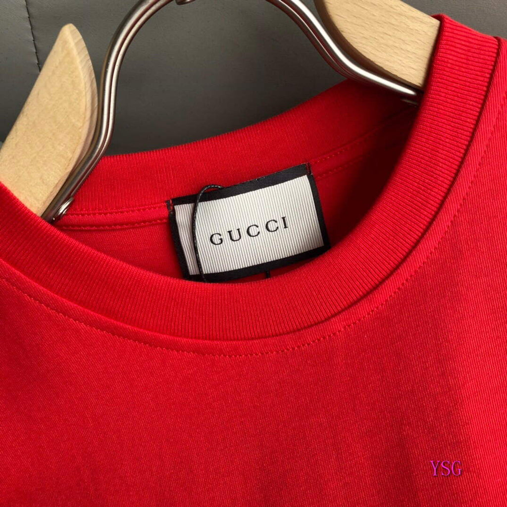 Gucci Women Men T-shirts Wholesale Gucci Short Sleeve Clothing G60925
