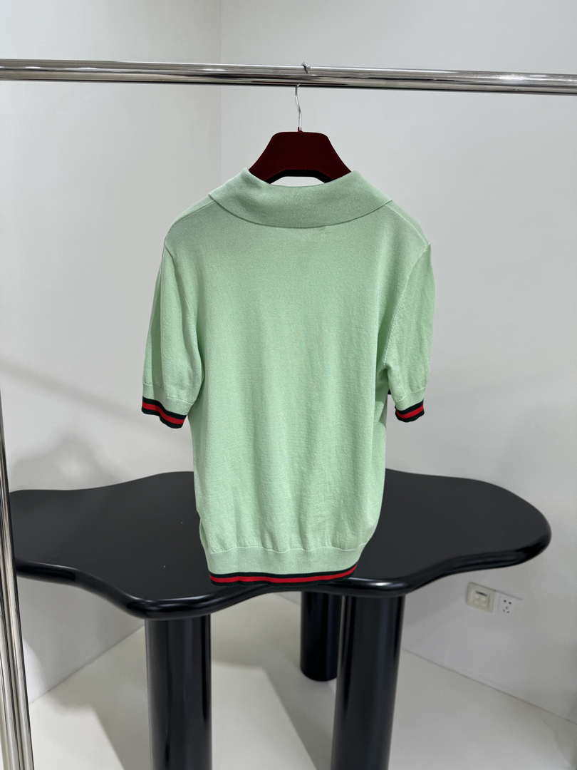 Gucci Women New Wool Blend Polo Shirt G85271
