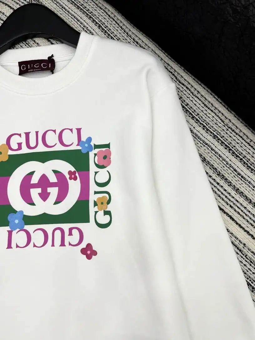Gucci Women printing Letter sweatshirt T-shirt  G11136
