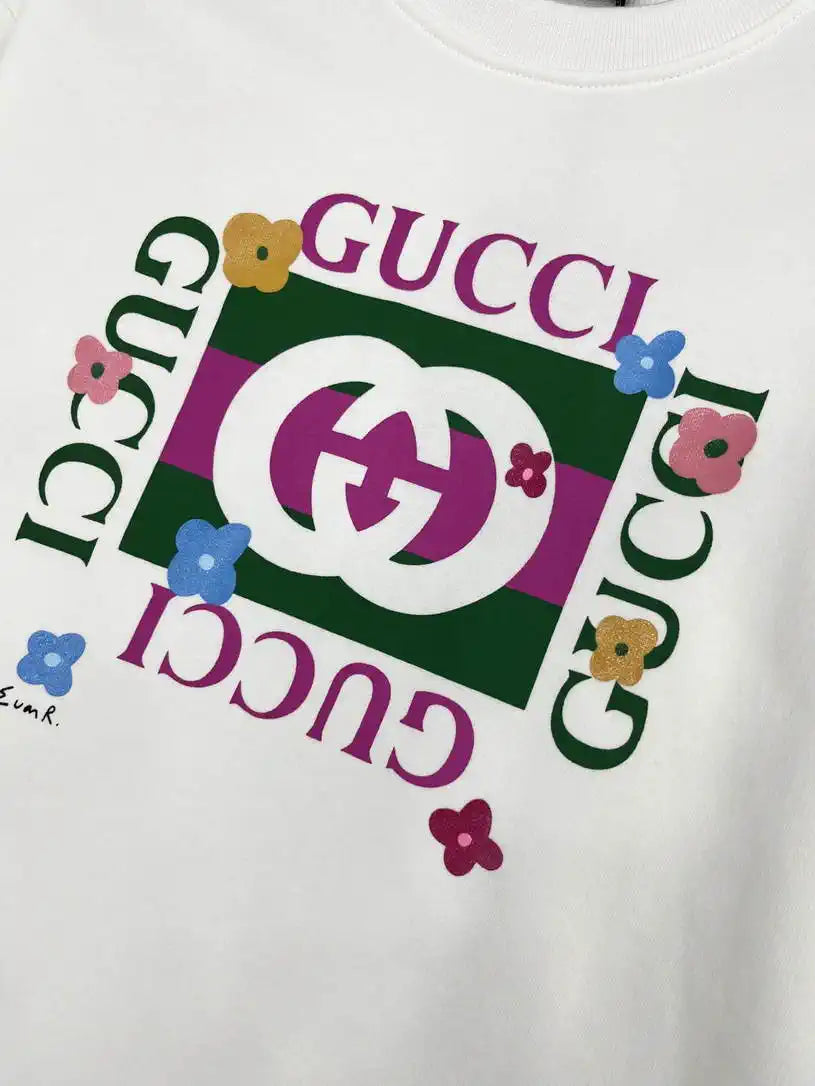 Gucci Women printing Letter sweatshirt T-shirt  G11136