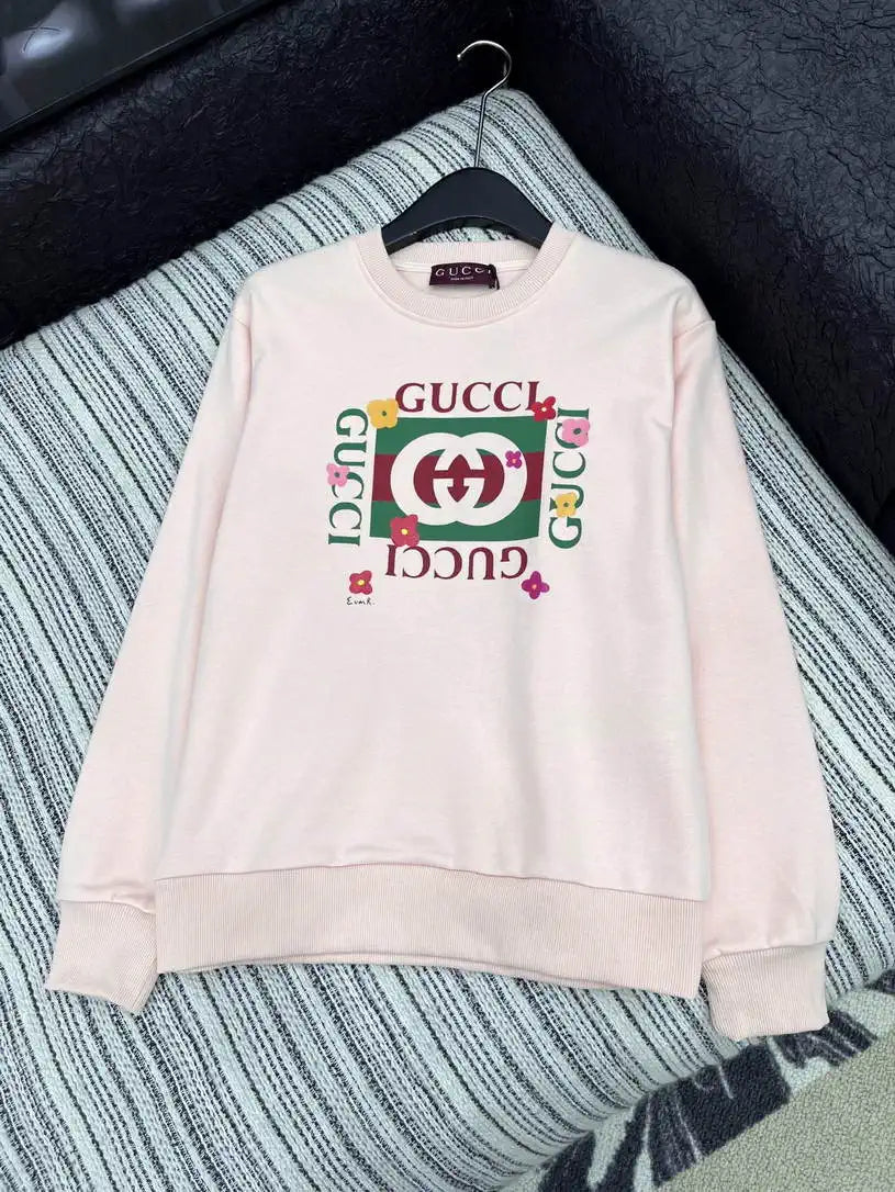 Gucci Women printing Letter sweatshirt T-shirt  G11137