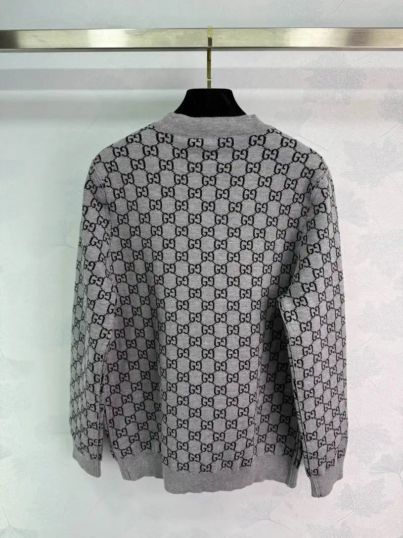 Gucci Women Reversible jacquard-knit cardigan G11106