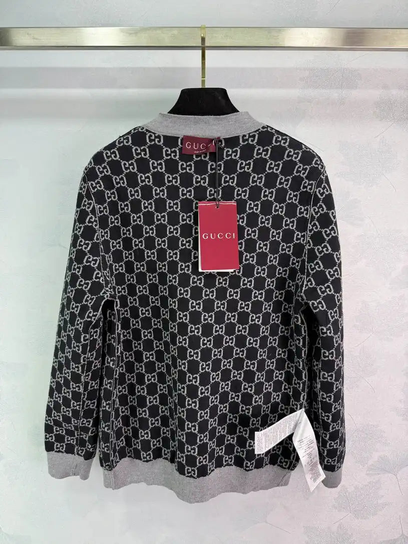 Gucci Women Reversible jacquard-knit cardigan G11106