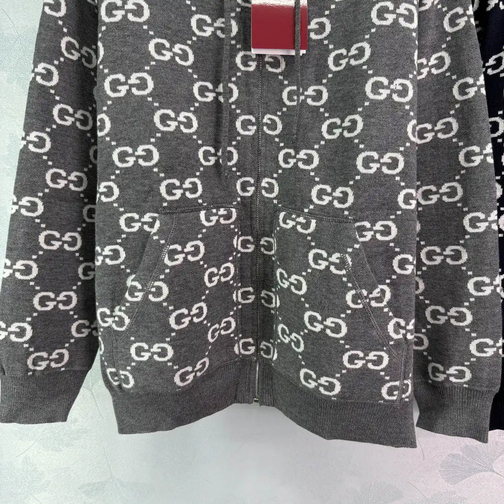 Gucci Women Reversible zip-up knitted jacket hoodie G11141
