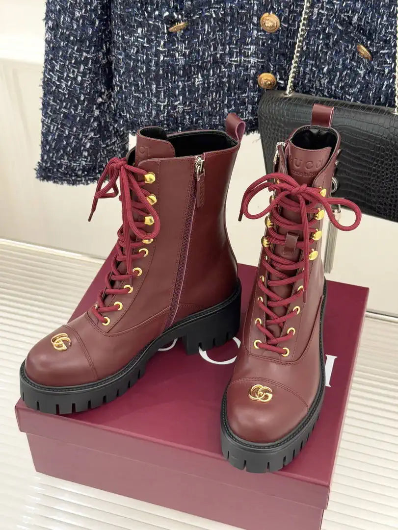 Gucci Women Shoes Martens boots ankle G77349