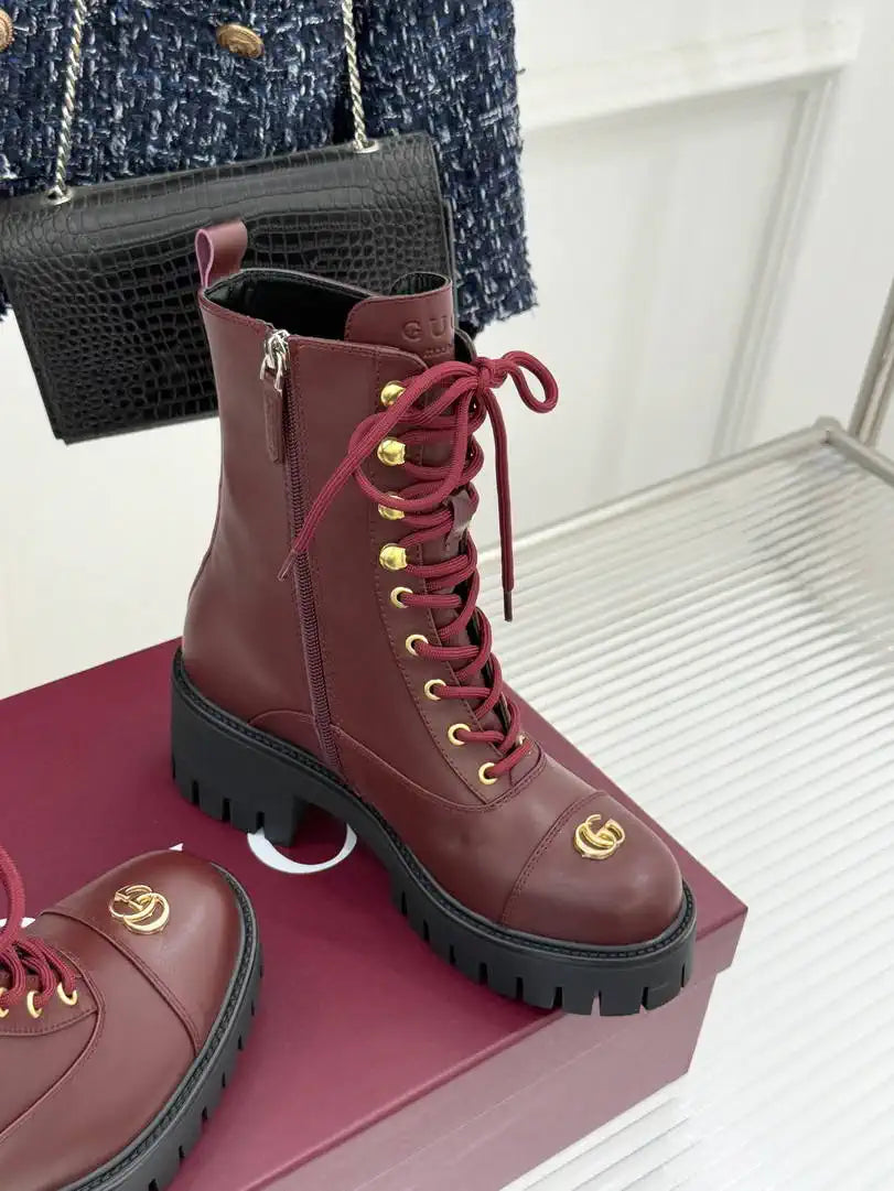 Gucci Women Shoes Martens boots ankle G77349