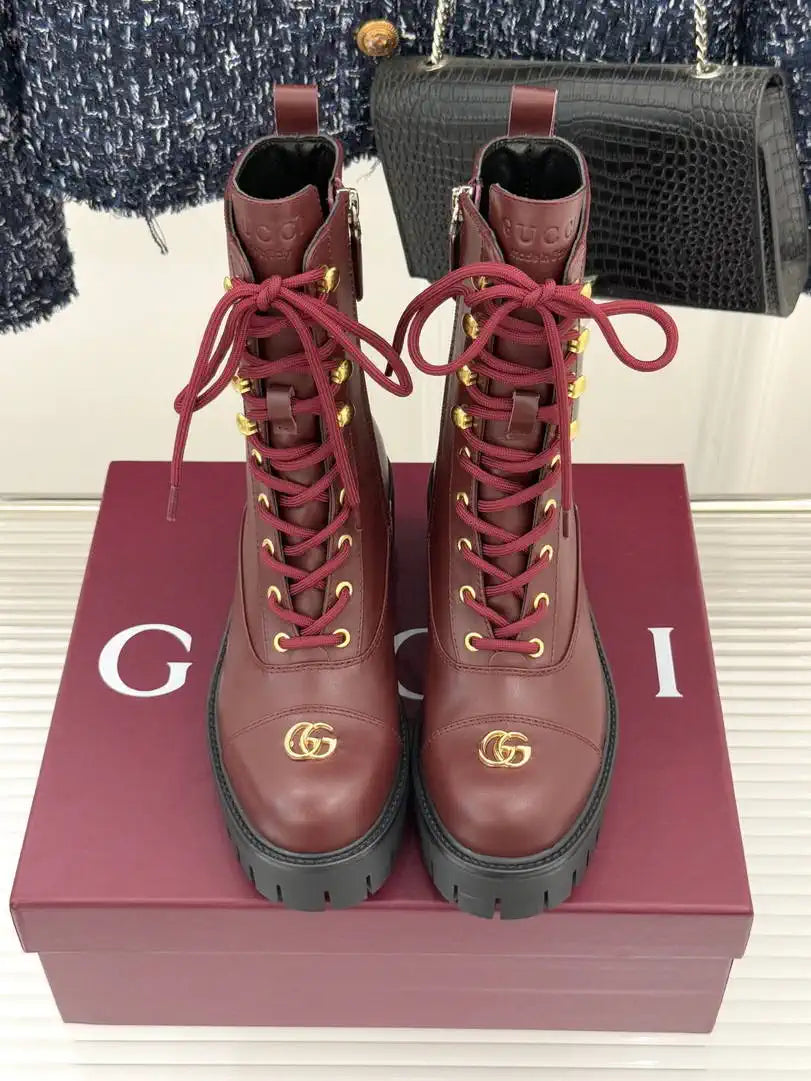 Gucci Women Shoes Martens boots ankle G77349
