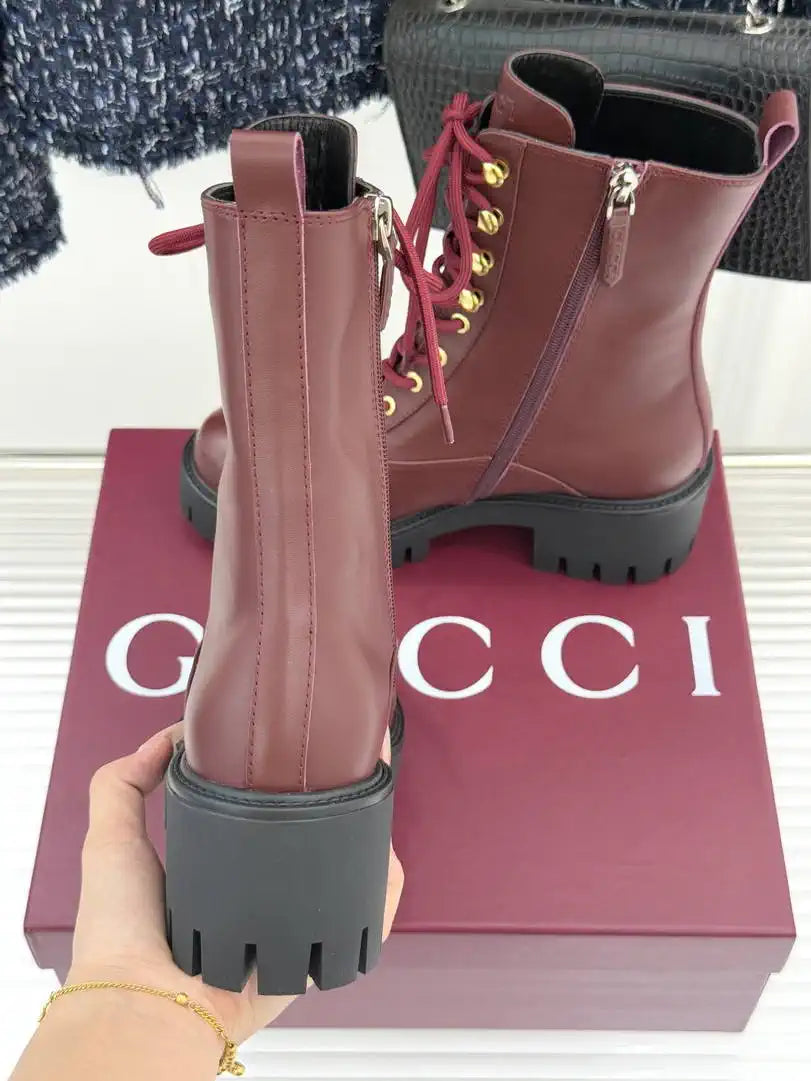 Gucci Women Shoes Martens boots ankle G77349