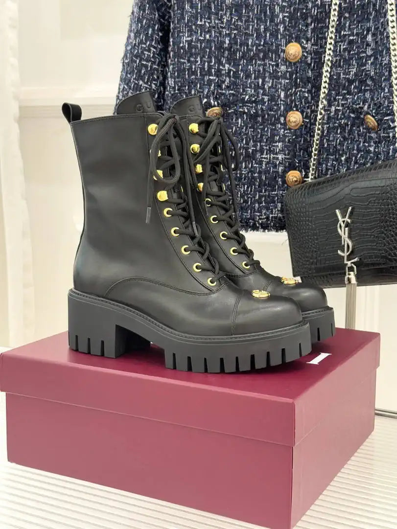 Gucci Women Shoes Martens boots ankle G77350