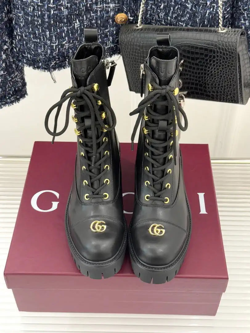 Gucci Women Shoes Martens boots ankle G77350