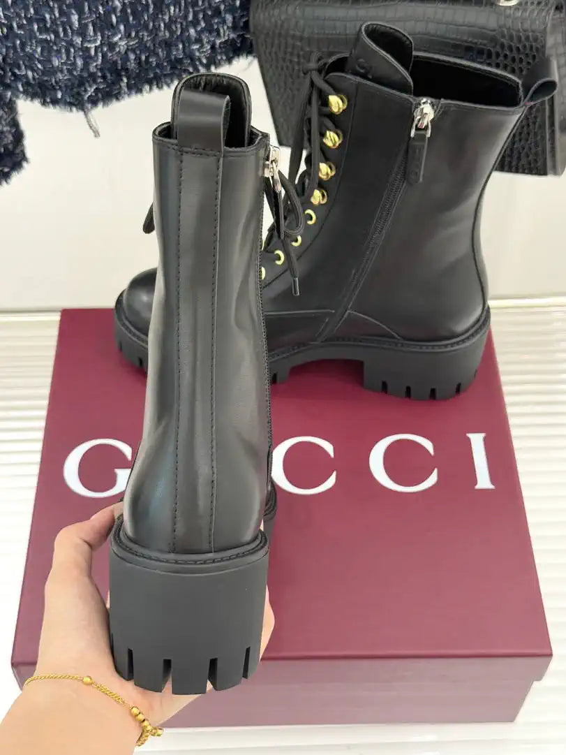 Gucci Women Shoes Martens boots ankle G77350
